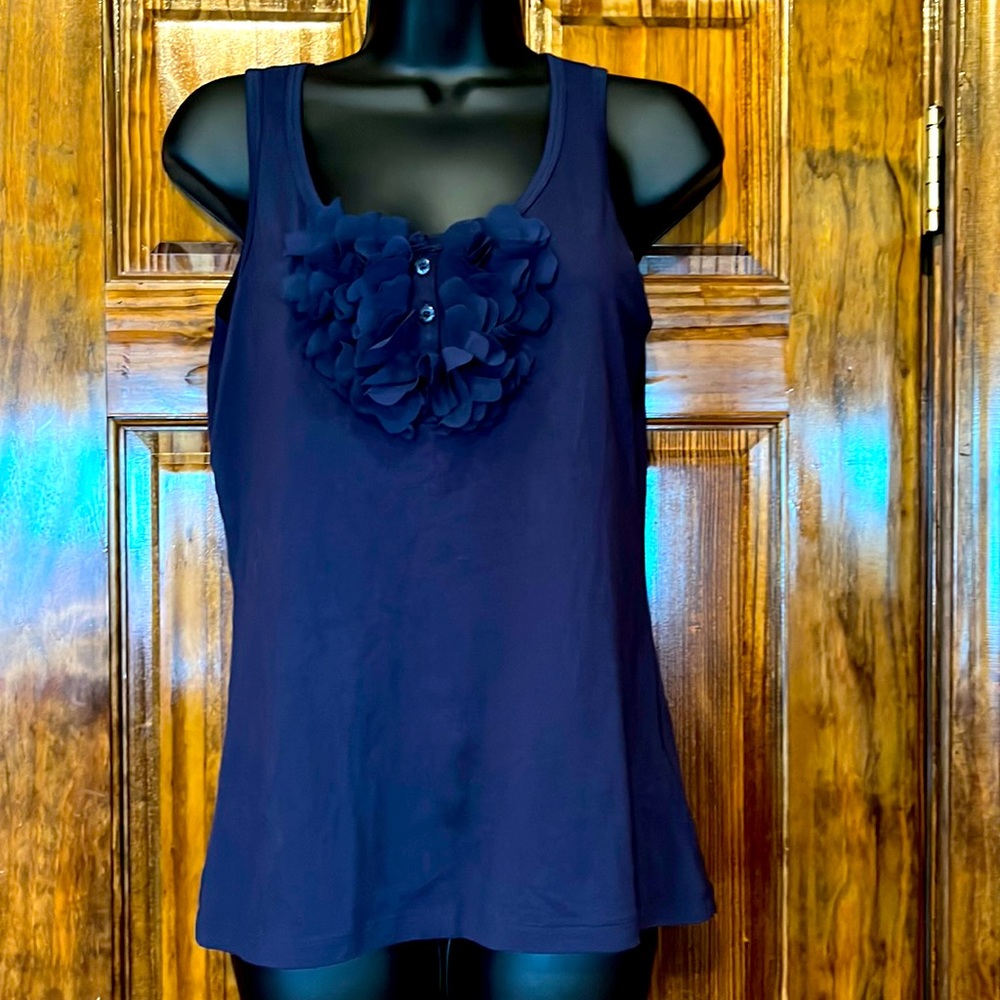 Tommy Hilfiger Navy Ruffle Tank